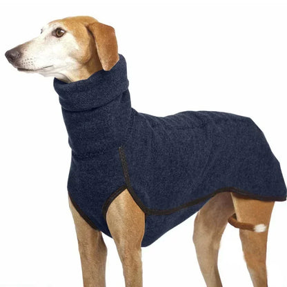 the FROSTGUARD HIGH-NECK COAT - High Collar Pet Clothes for Medium/Large Dogs, Winter Warm Big Dog Coat, Pharaoh Hound, Great Dane Pullovers, Mascotas Supplies