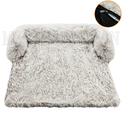 Washable blanket Sofa cover Large dog bed Sofa plush dog pet House sofa cushion plush warm kennel pet cat puppy cushion