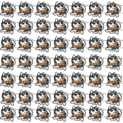 50PCS Cute Animal Keychain knife Ducks Dogs Cats Keyring for Women Men Kids Handbag Cool Car Key Accessories Friends Key Gifts