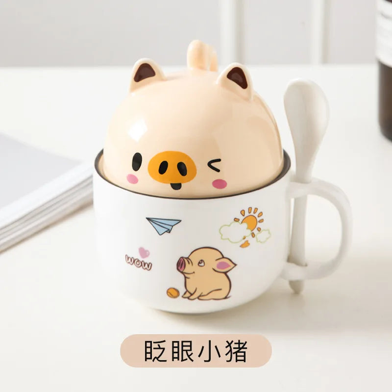 Shiba Inu Cat Coffee Cup Home Cartoon Animal Decoration Cup Creative Couple Ceramic Cup Afternoon Tea Breakfast Milk Tableware
