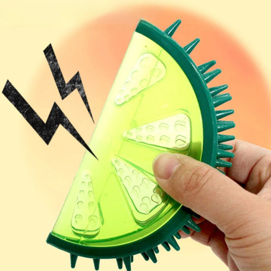 the FRUITFUSION CHEW TOY - Pet Squeaky Chew Toy, Dog Teeth Cleaning Toy, Watermelon Pineapple Lemon Fruit Shape Puppy Bite Resistant Toy, Pet Supplies