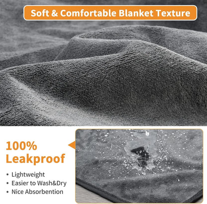 the PAWECO WASHABLE PEE MAT - Washable Dog Pee Pads, 77x107 2Pack, Reusable Whelping Pads, Absorb Dog Mats, Non-Slip Puppy Training Pads for Whelping, Potty Training