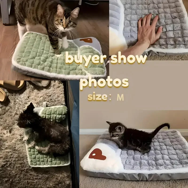 1pc Dog Mat, Four Seasons Universal Kennel, Sleeping Nest With Winter Removable And Washable Floor Mat, Dog Sleeping Mat, Pet So