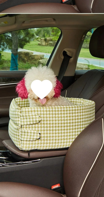 Dog Car Seat Bed Car Central Dog Car Seat Bed Portable Dog Carrier for Small Dogs Cats Safety Travel Bag Dog Accessories