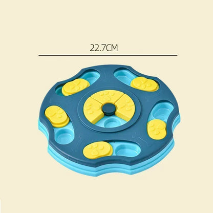 the IQMEAL PUZZLE BOWL - Dog Puzzle Toys, Slow Feeder, Interactive, Increase Puppy IQ, Food Dispenser, Slowly Eating Non-Slip Bowl, Pet Cat/Dogs Training Game