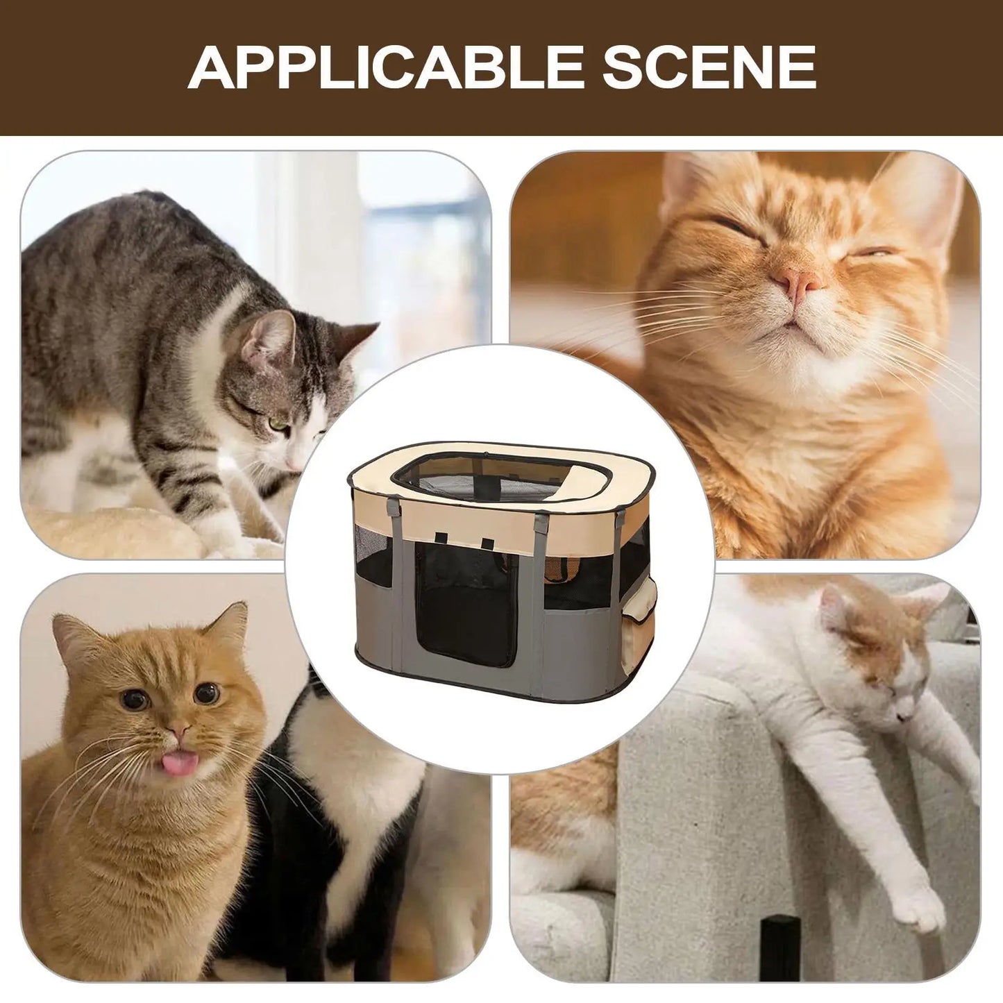 the MESH CARRIER - Pet Fence Dog Enclosure, Foldable Puppy Playpen, Portable Pet Tent, Large Enclosure Summer Pet Tent for Outdoor/Indoor