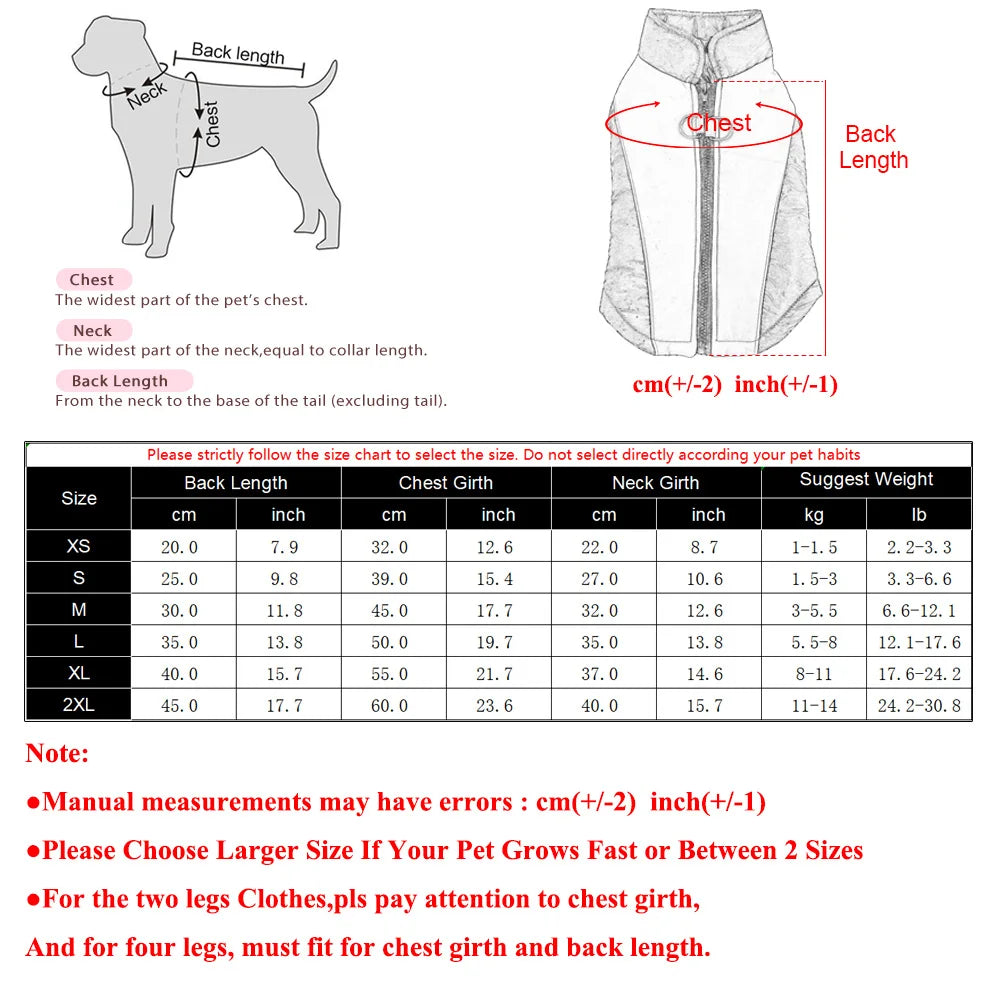 Reflective Dog Clothes For Winter Warm Puppy Vest Coat With D-ring Outdoor Waterproof Pet Jacket For Small Medium Dogs Yorkshire