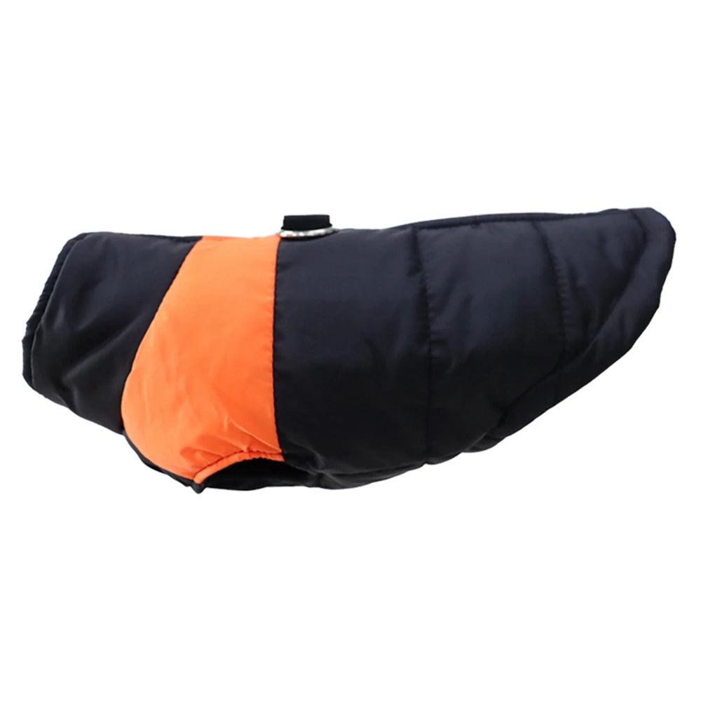 Waterproof Pet Dog Puppy Vest Jacket Winter Warm Dog Clothes Pet Padded Vest Zipper Jacket Coat For Small Medium Large Dogs