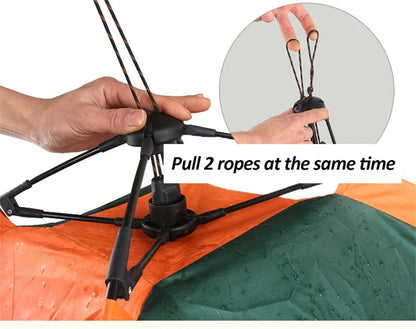 the HAPPY CAMPER - Pet Tent Portable Automatic Folding Teepee, Dog Bed House with Cushion, Easy Assemble Fit Golden Retriever - Husky Outdoor/Indoor