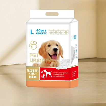 the DOG DIAPER MATS - 100/50/40/25PCS High Absorbent Thick Dogs Diapers, Disposable Puppy Training Pee Pads, Quick Dry Surface Mat, Clean Cushion