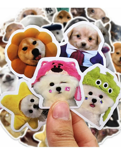 30/60/180 Funny Dogs Stickers Cartoon Cute Decals Toy Stationery Guitar Phone Bicycle Laptop Luggage Car Graffiti Kids Sticker