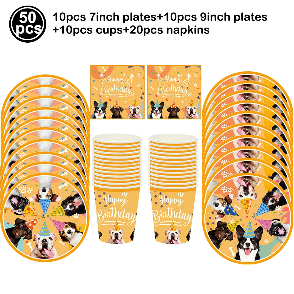 Pet Dog Cupcake Toppers Pet Dog Themed Birthday Party Supplies Dogs Face Cake Toppers Puppy Theme Birthday Party Decorations