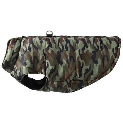 Winter Warm Big Dog Clothes Camouflage Sleeveless Pet Vest Jacket Windproof Large Dog Coat Zipper D-ring 4XL-6XL Puppy Outfits