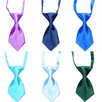 10pcs/Lot Pet Cat Dog Solid Color Multicolor Tie Fashion Grooming Dog Accessories Adjustable Puppy Tie Pet Bowtie Supplies