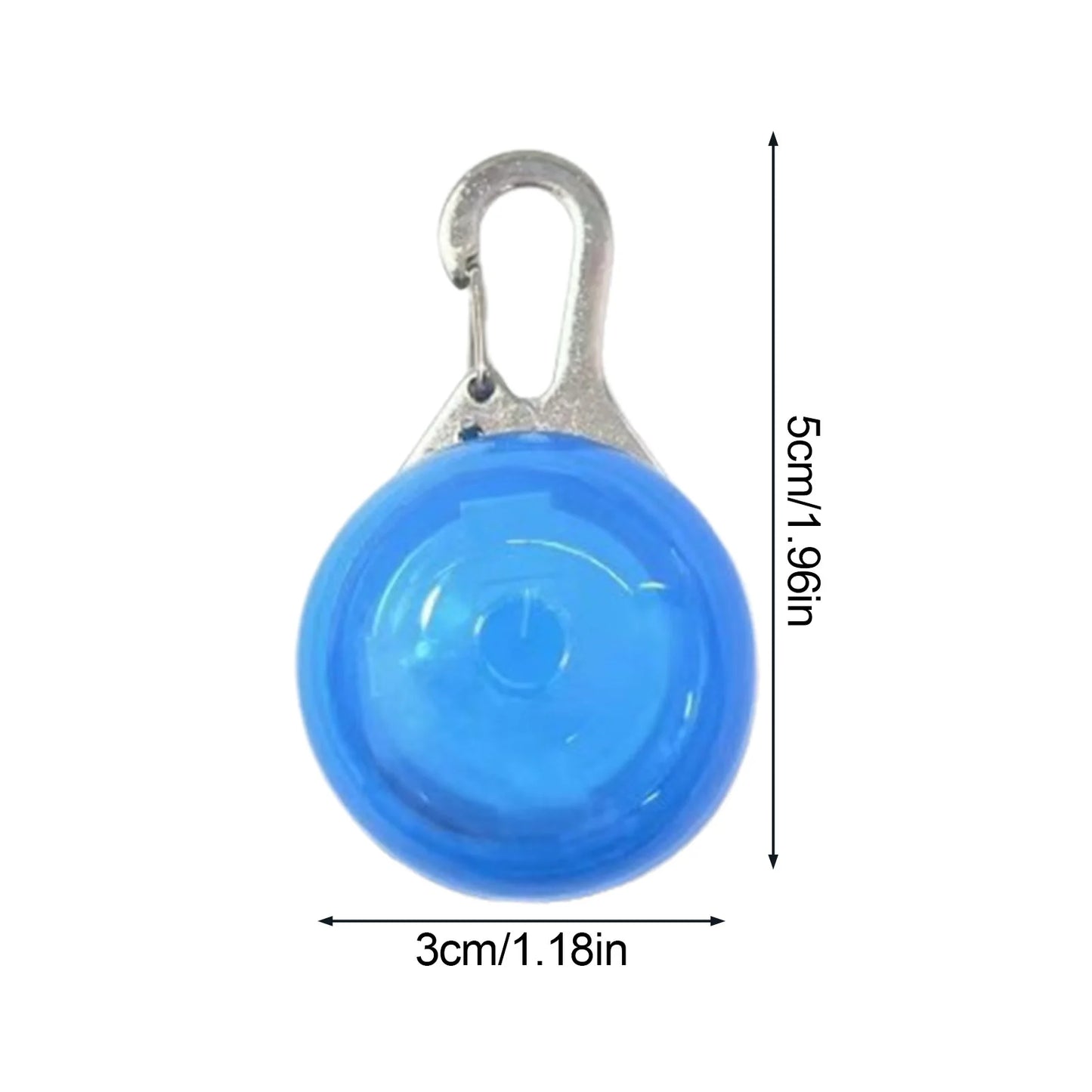 the GLOW PAWS SAFETY PENDANT - LED Glow Dog Collar Pendant, Light Up Pet Accessories, Night Safety Walking for Cat/Dog Small/Medium/Large