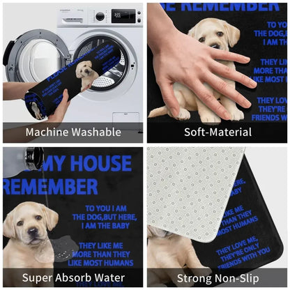 Beagle Dog Doormat Non-Slip Kitchen Bath Mat Living Room Door Floor Entrance Carpet Rug