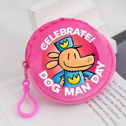 Dog Man Movie Coin Purse Girl Boy Cartoon Wallet Portable Cute Storage Bag Key Pocket Kawaii Handbag Hot Comic Kid Birthday Gift