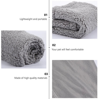 Pet Dog Mat Warm Cashmere Blanket Soft Comfortable Bed Mat Suitable for Dogs Cats Multiple Places S Pet Blanket
