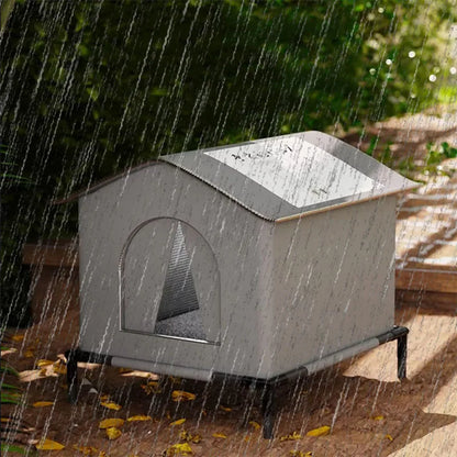 the STRAY HOUSE - Stray Cat/Doghouse, Waterproof Outdoor Winter Warm Pet Cave, Sleeping Beds Home, Foldable Washable for Small Dog/Puppy Supplies