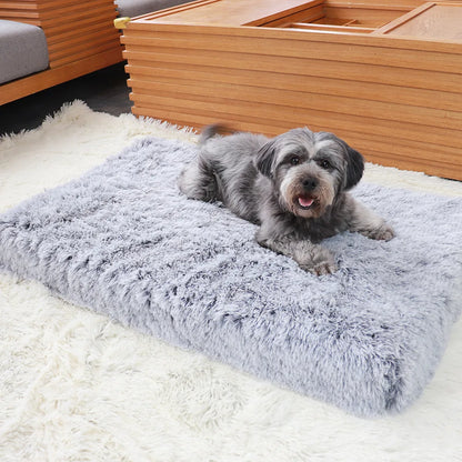 Plush Rectangle Pet Nest Cotton Deep Sleep Dog Sofa Bed Pet Supplies Fluffy Super Soft Winter Warm Dog Beds Sleeping Cushion