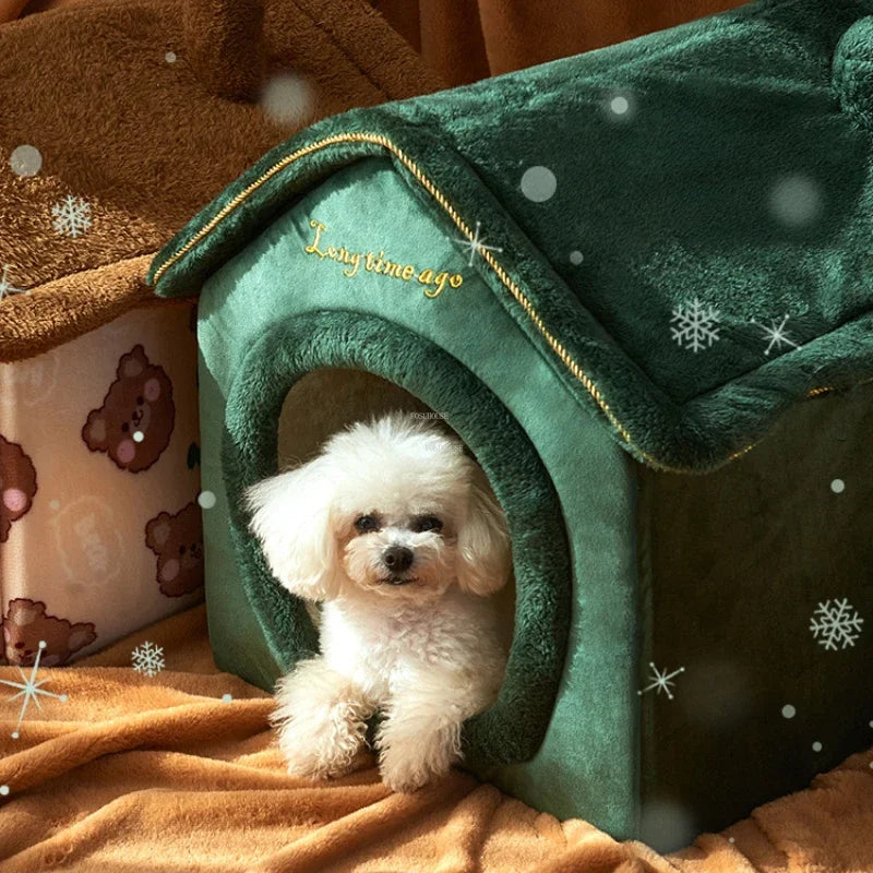 Dog Kennels Four Seasons Universal Small Dog Houses Removable and Washable Warm Dog House Cat Kennel Pet Supplies House for Dogs