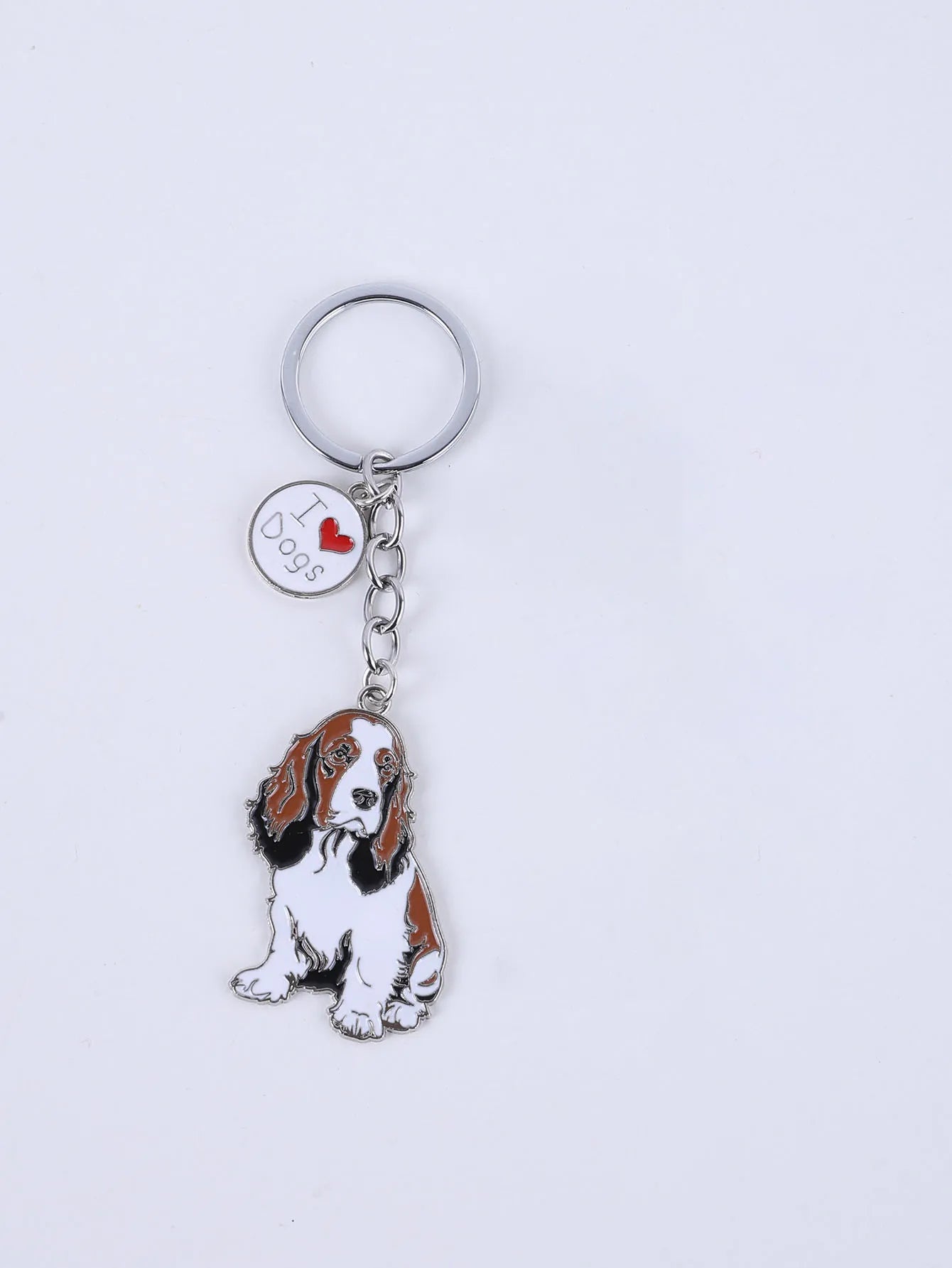Pet dog car keychain pendant creative metal accessories key ring holiday gifts