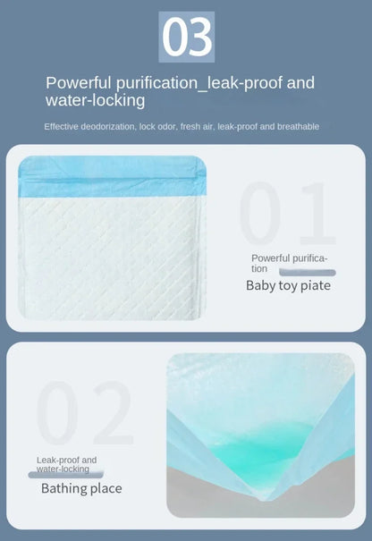 the DISPOSABLE PEE PADS - 100/50/40/20PCS Pet Diaper Pads, Absorbent Odor-Control Quick Dry Puppy Dog Training Pee Mats, Pet Supplies, Dog Toilet Disposable