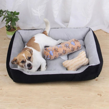 Non-slip Pet Bone Bed for Small Medium Large Dogs Winter Warm Puppy Big Dog Cushion Bulldog Cat mascotas Beds legowisko dla psa