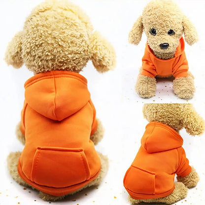 Winter Dog Hoodies Sweatshirt Jacket for Small and Medium Dog Pet Coat Puppy Clothes Chihuahuas Bulldog Costume Puppy Pet Autumn