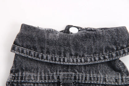 Pets Dogs Jeans Coat Jacket Towable Denim Vest Cat Puppy Spring/Autumn Clothes Apparel