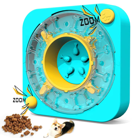 3in1 Interactive Dog Puzzle Toys - Fun Slow Feeder Brain Education Treat Puzzles with IQ Squeak Design - Educational Dog Toys