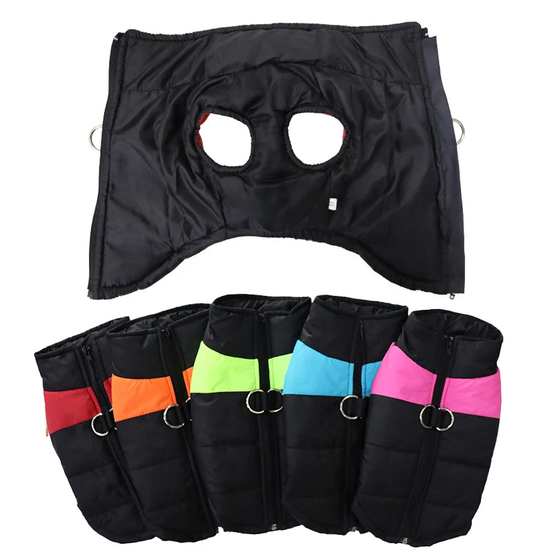 the WARMER JACKET - Pet Waterproof Warm Large Dog/Coat/Puppy Clothing, Pet Vest Jacket, Winter Warm Dog Clothes, Waterproof Pet Vest Zipper Jacket