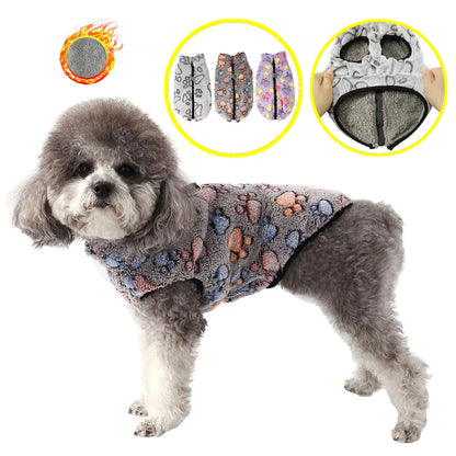 Winter Dog Jacket For Small Medium Dogs With D-ring Elasticity Reflective Puppy Fleece Clothes Yorkshire Schnauzer Pet Costume
