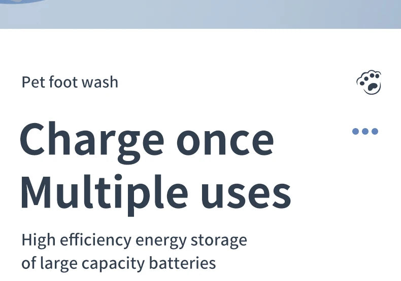 the FOOT WASHING MACHINE - Pet Foot Washing Machine, Electric Pet Paw Cleaner, Automatic Dog Quick Cleaner, Pet Paw Portable Low Noise Waterproof Foot Cup