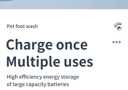 the FOOT WASHING MACHINE - Pet Foot Washing Machine, Electric Pet Paw Cleaner, Automatic Dog Quick Cleaner, Pet Paw Portable Low Noise Waterproof Foot Cup