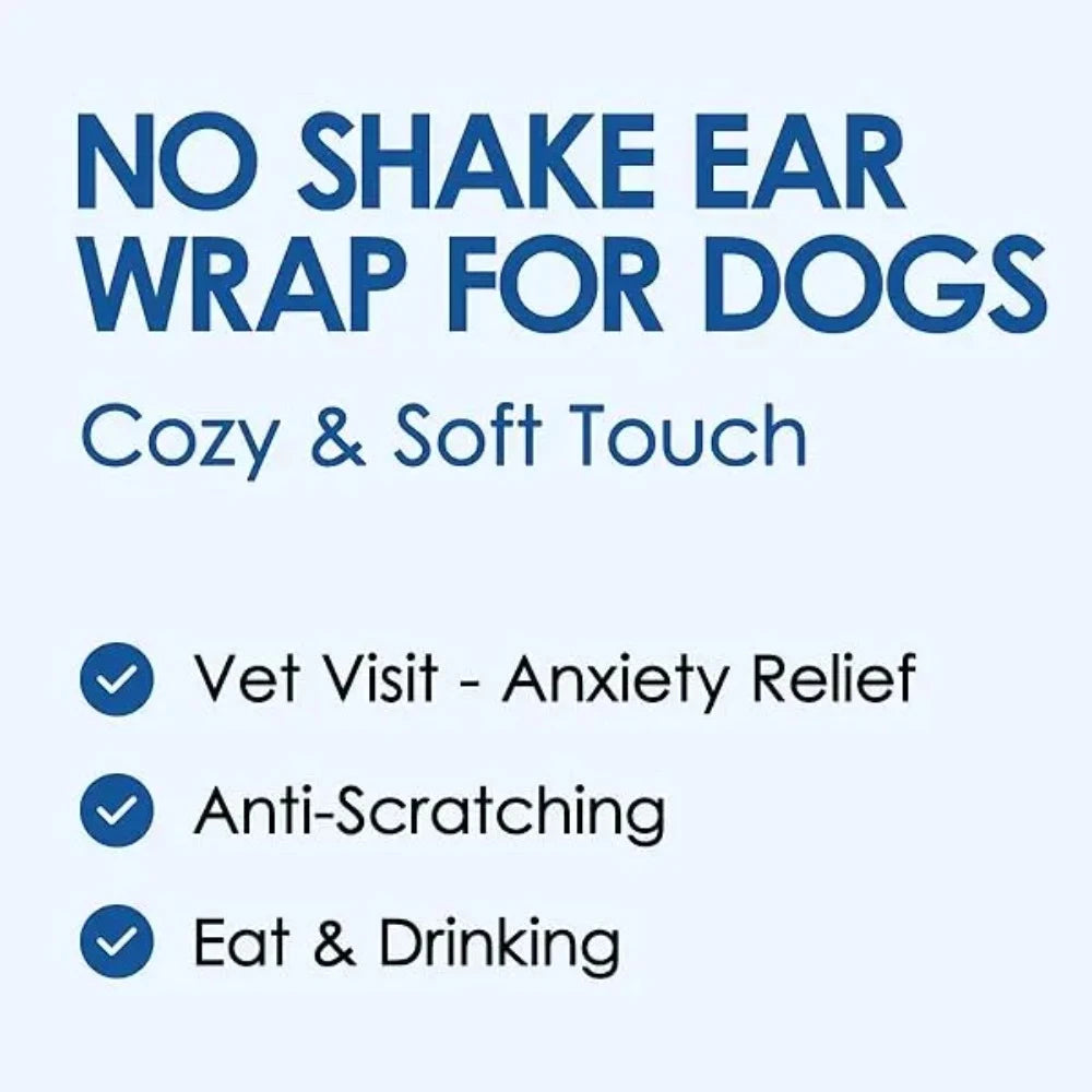 the CALMWAVE EAR SHIELDS - Waterproof Dog Earmuffs for Swimming & Grooming - Noise Cancelling Calming Hood for Pet Anxiety, Relief & Shock Prevention