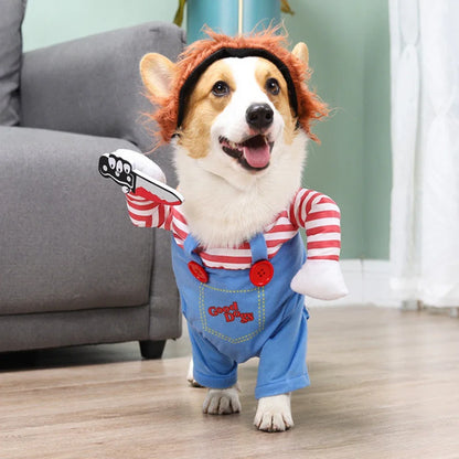 Cute Dog Costumes Funny Pet Clothes Dog Cosplay Costume Sets Halloween Christmas Costume Novelty Clothing For dogs Bulldog Pug