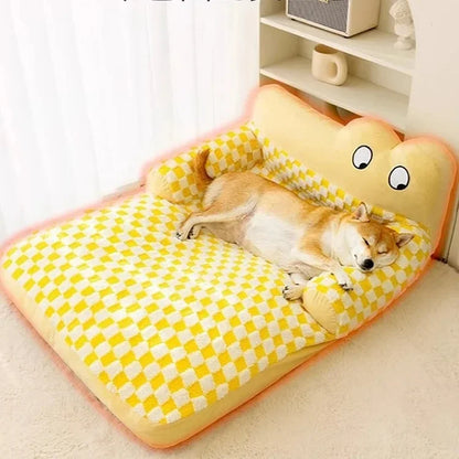 Pet Autumn And Winter Dog House Warm Removable And Washable Dog Bed Dog Sofa Winter Mat Sleeping Pad