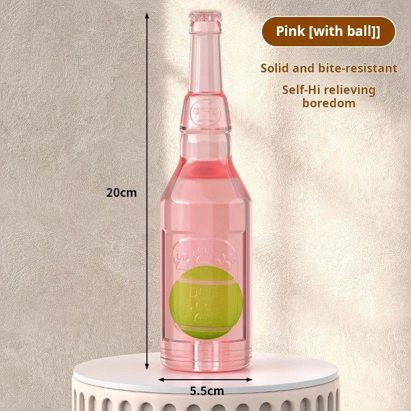 the BOTTLEBOUNCE PLAY BALL - Dog Toy Bottle Sound Chew Ball, Pet Toys Interactive Ball for Big Dog/Small, Dog Pet Training Tennis Bottle, Pet Supplies