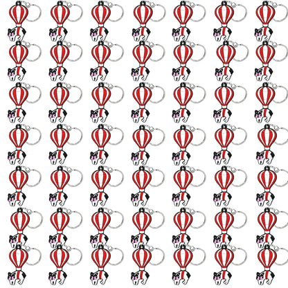 50PCS Cute Animal Keychain knife Ducks Dogs Cats Keyring for Women Men Kids Handbag Cool Car Key Accessories Friends Key Gifts