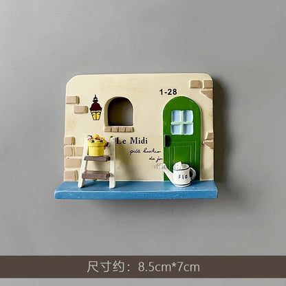 3D Fridge Magnet Puppy Cartoon Cat and Dog Refrigerator Stickers  Anti-theft Entrance Door Decorative Magnetic Creative Message