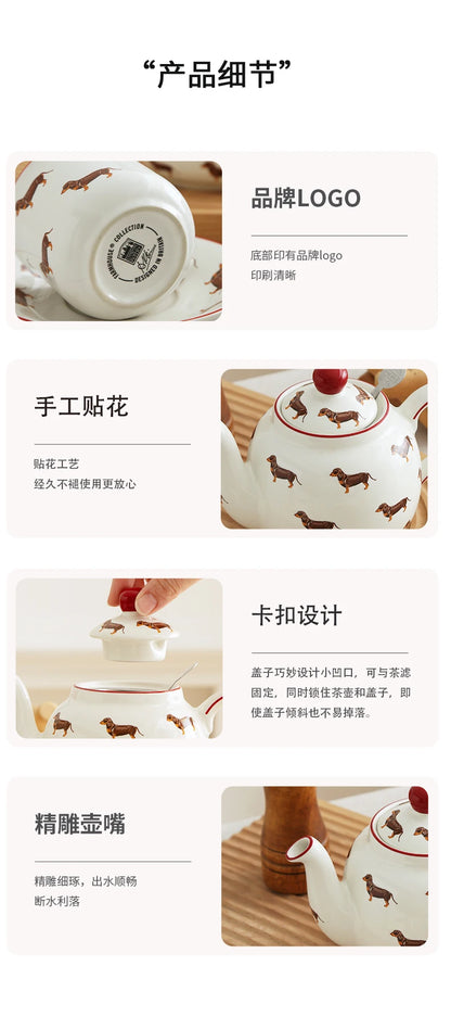 London Pottery 220ML Animal mug dish ceramics coffee cup Unusual tea Pair pottery tea cup set porcelain Cups for girlfriend gift