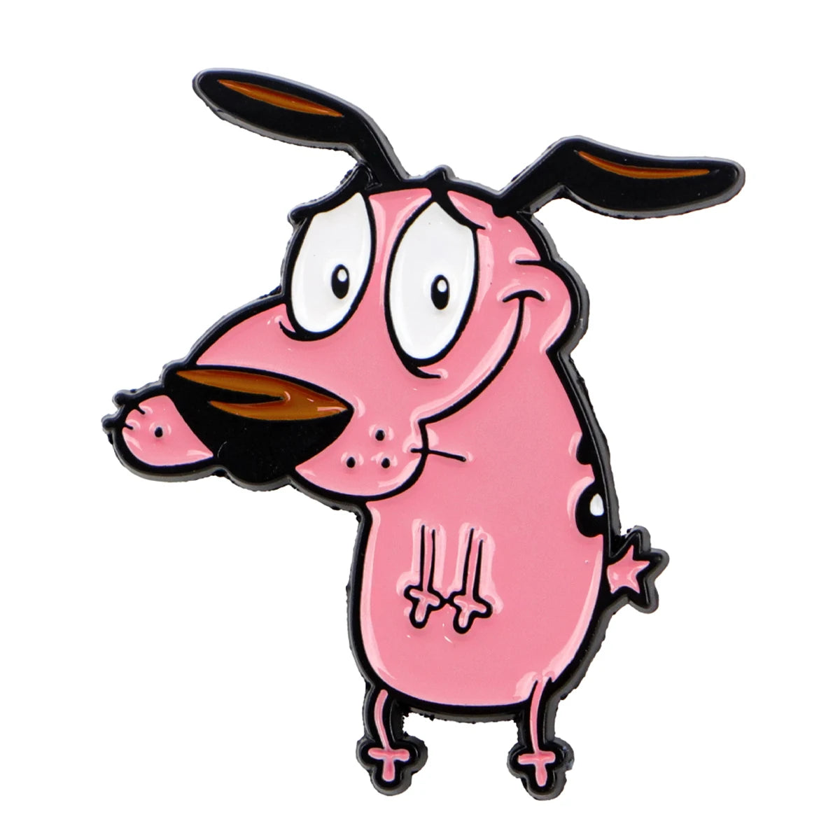 Cowardly Hero Dogs Enamel Pins Anime Figures Badges Metal Lapel Brooch For Backpacks Brooches Fashion Jewelry Accessories Gifts