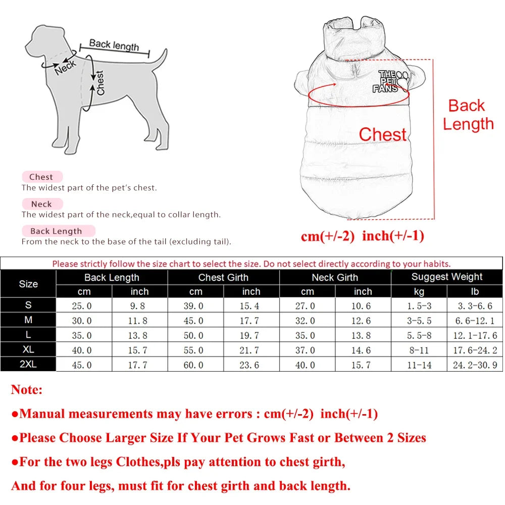 Reversible Dog Jacket For Small Medium Dogs Waterproof Pet Clothes For Winter Warm Pets Outfits Chihuahua Yorkshire Pug Costume