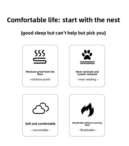 Dog camp bed summer kennel four seasons pet sofa off the ground moisture-proof medium and large removable dog bed