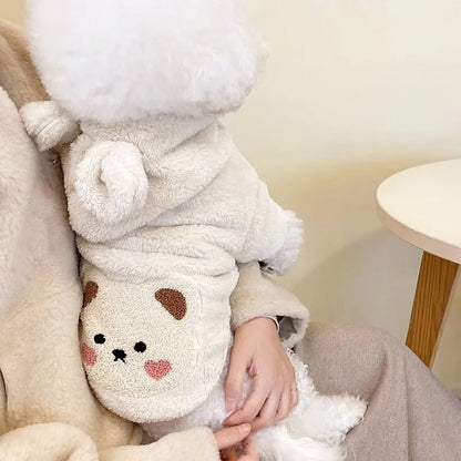 Winter Dog Clothes for Small Medium Dogs Hoodies Cute Print Puppy Sweatshirts Luxury Cat Hoodies Pet Pullovers Chihuahua Clothes