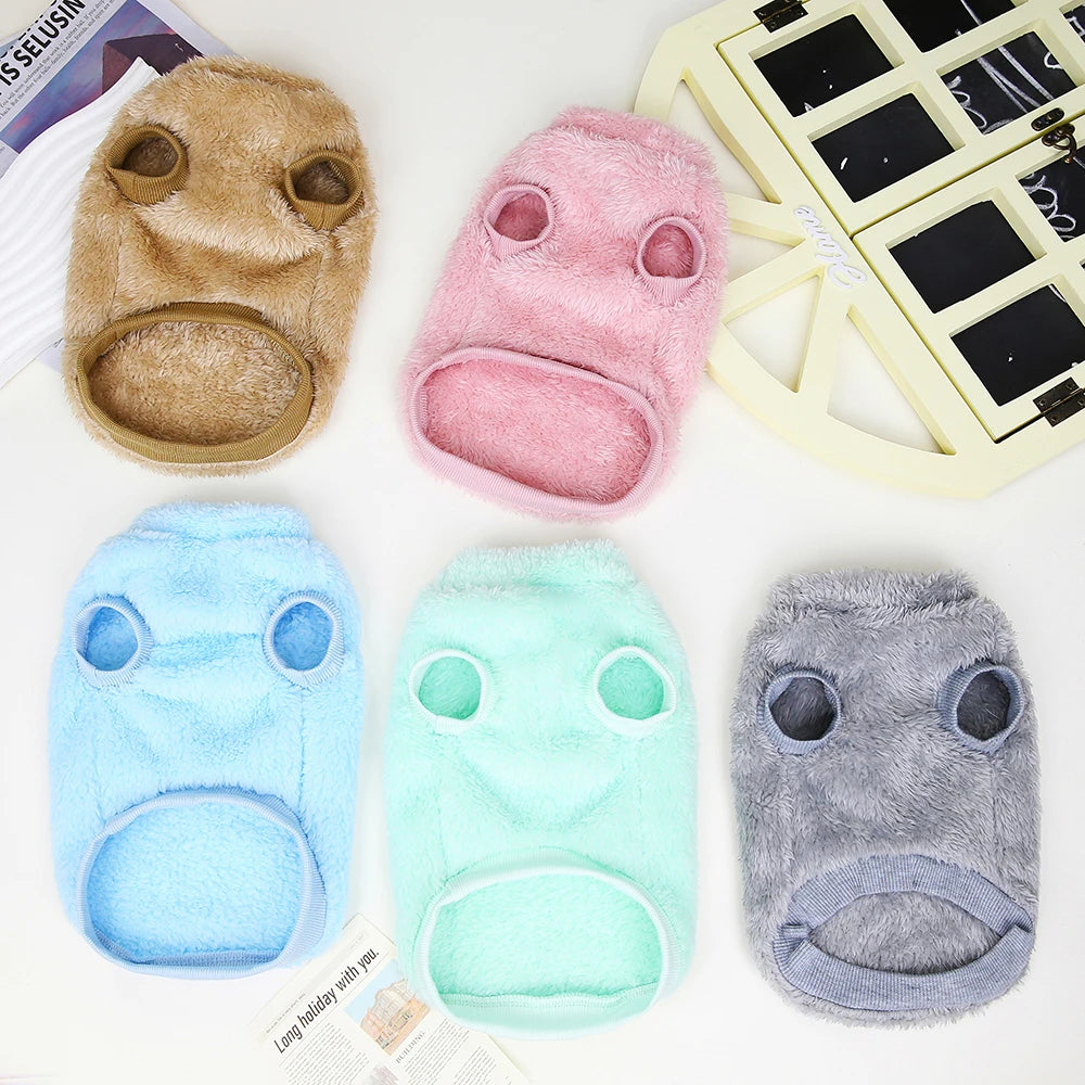 Warm Small Dog Clothes Soft Fleece Cat Dogs Clothing Pet Puppy Winter Vest Costume For Small Medium Dog Cats Chihuahua Yorkie
