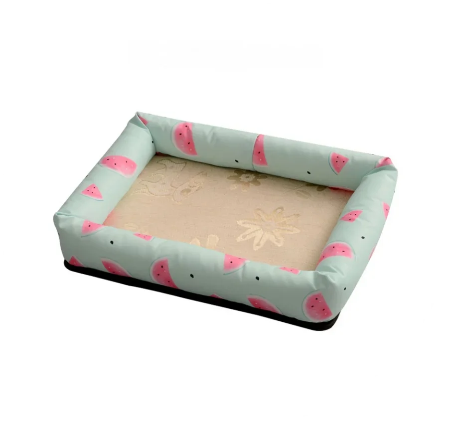 Summer-Ready Cooling Pet Bed for Small Dogs & Cats – Ice Pad Mattress with Water-Resistant Fabric & Breathable Mesh