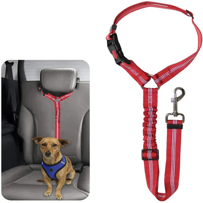 Reflective Pet Dog Car Seat Belt Puppy Dog Walking Travel Car Accessories Dog Leash Harness for Small Dogs Pet Car Supplies