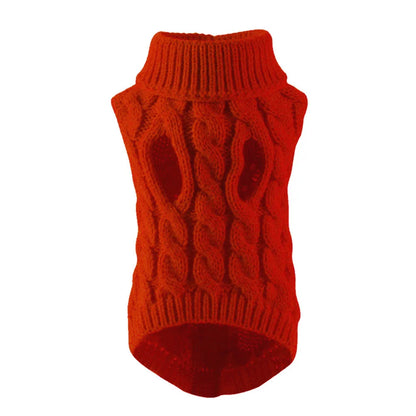 Dog Sweaters for Small Dogs Sweater Winter Dog Clothes Boy Chihuahua Yorkie Sweater Warm Pet Clothes Knitted Solid Puppy